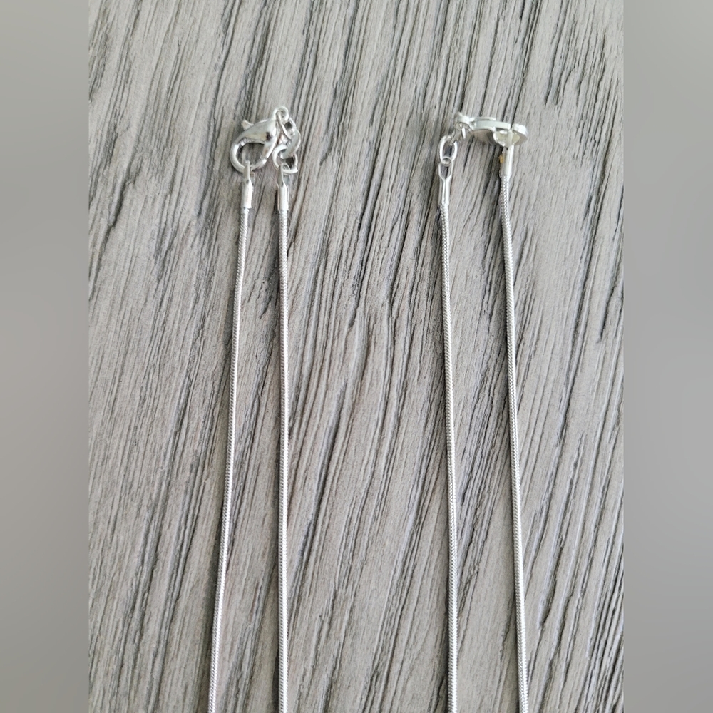 Two Real Solid .925 Sterling Silver Pendant Italy… - image 5